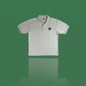Vintage Pancho Cozumel Embroidered Polo Shirt - Men's Large - Heather Gray